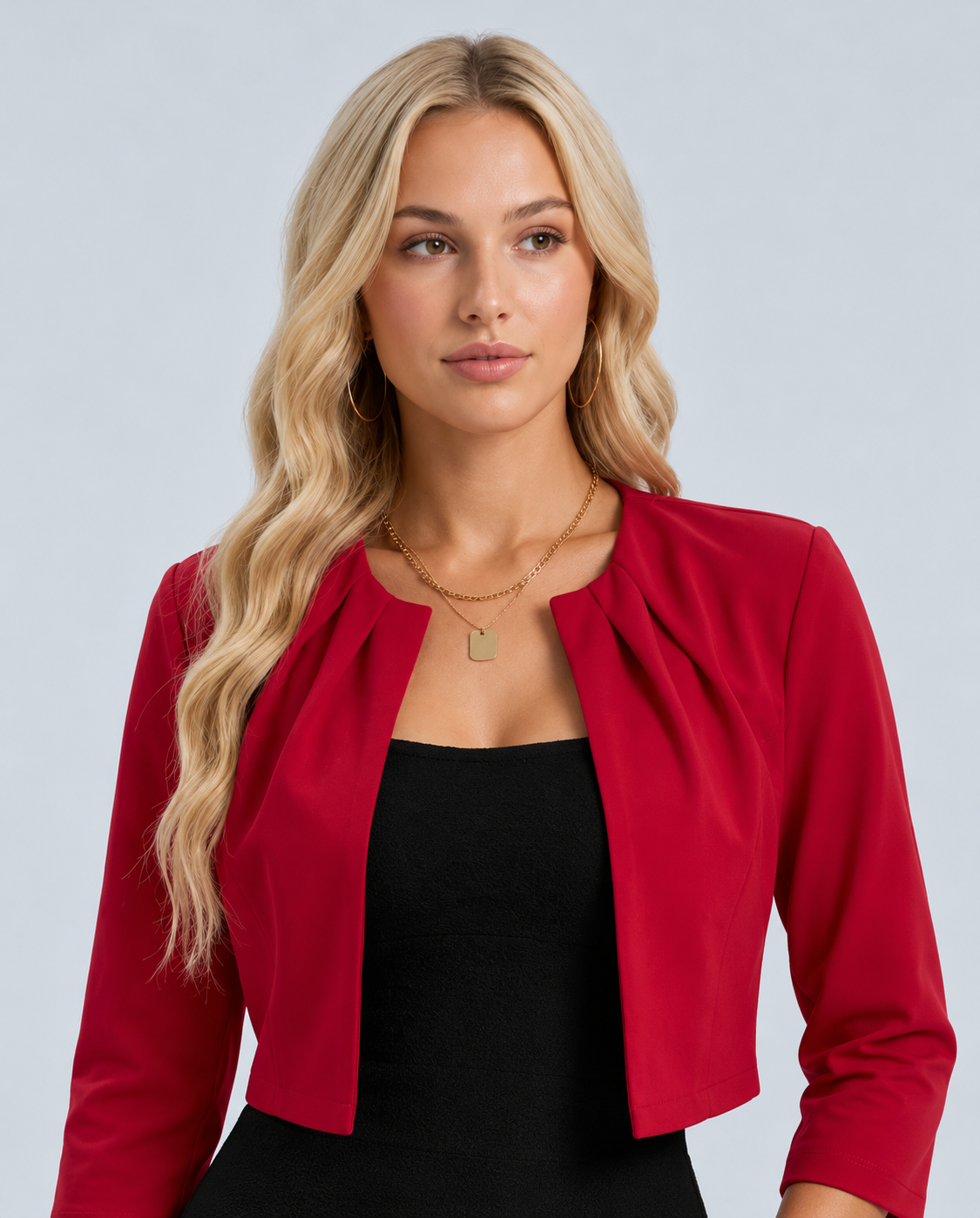 Corinne | Cropped Structured Tailored Blazer