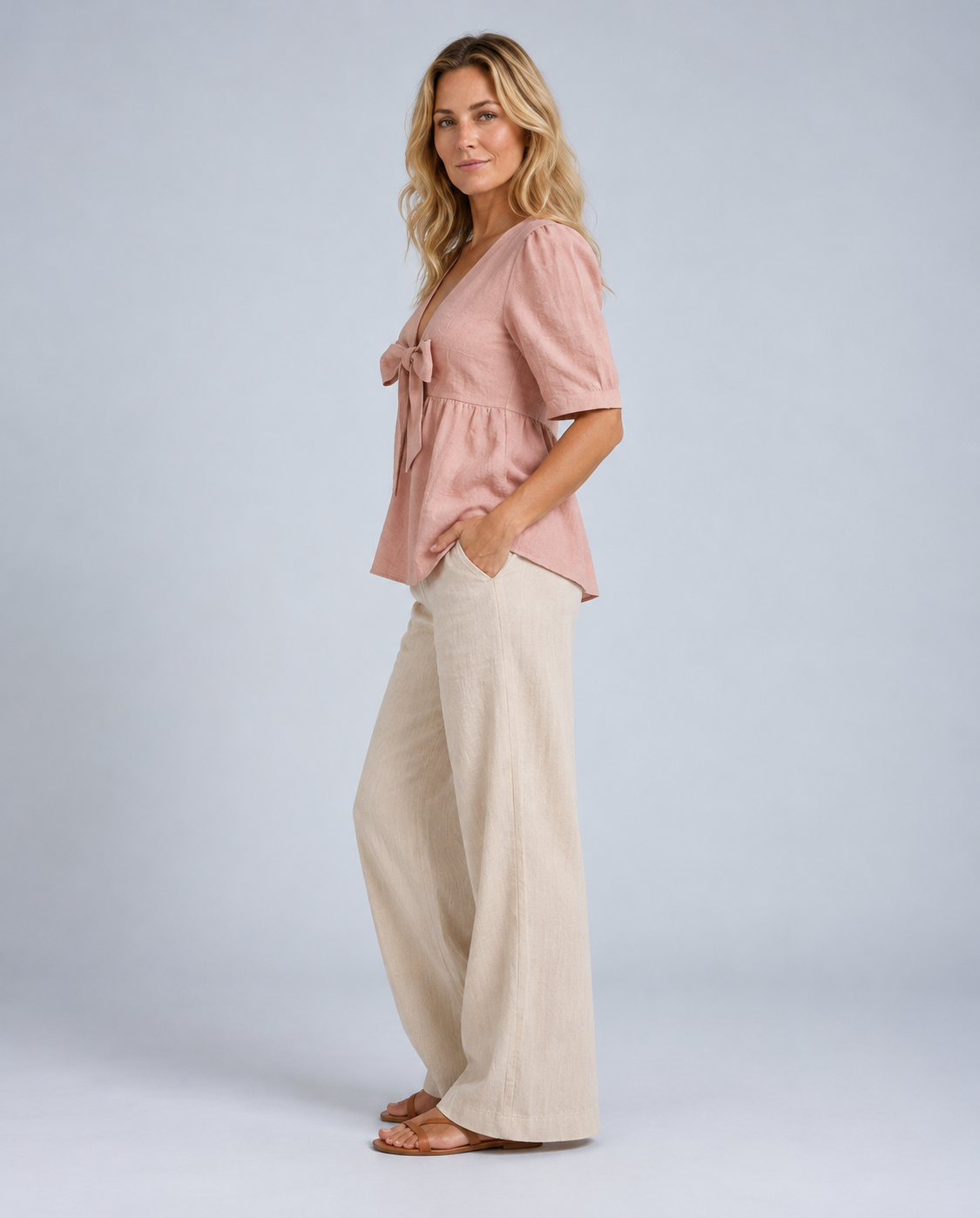 Josie | Puff Sleeve Babydoll Blouse