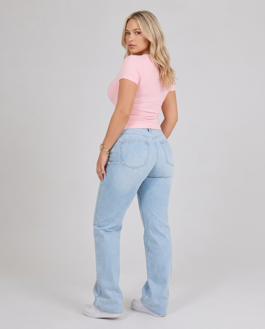 Emerson | Wide U-Neck Cropped T-Shirt
