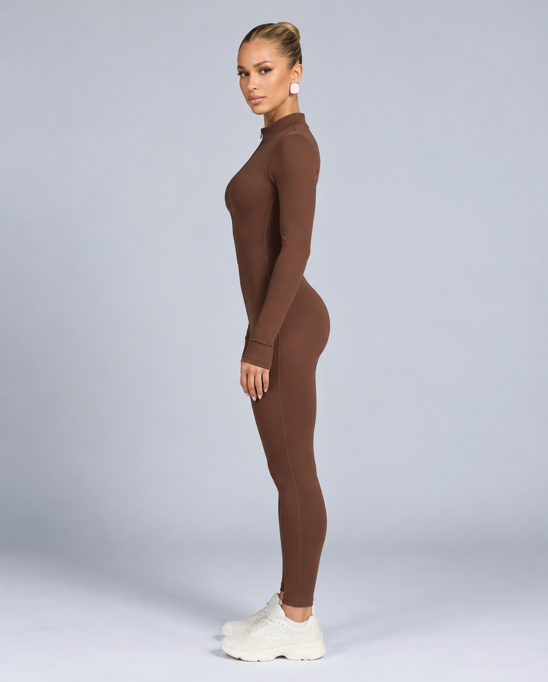 Serene | Long Sleeve Fitted Full-Length Jumpsuit