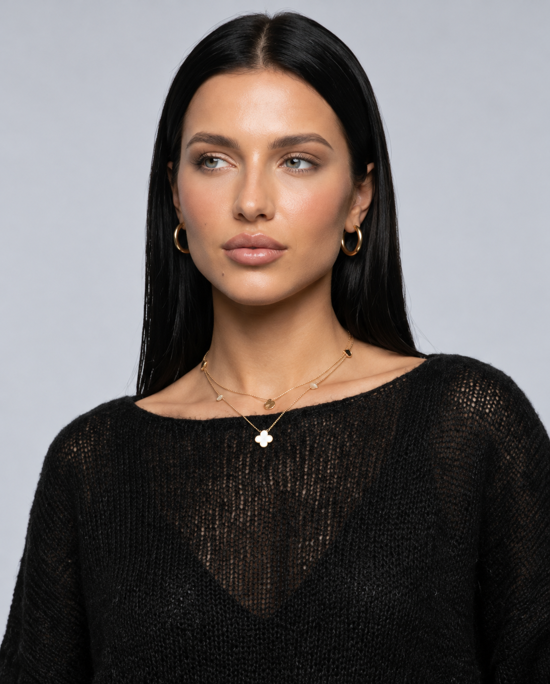Mabel | Cropped Bell Sleeve Knit Jumper