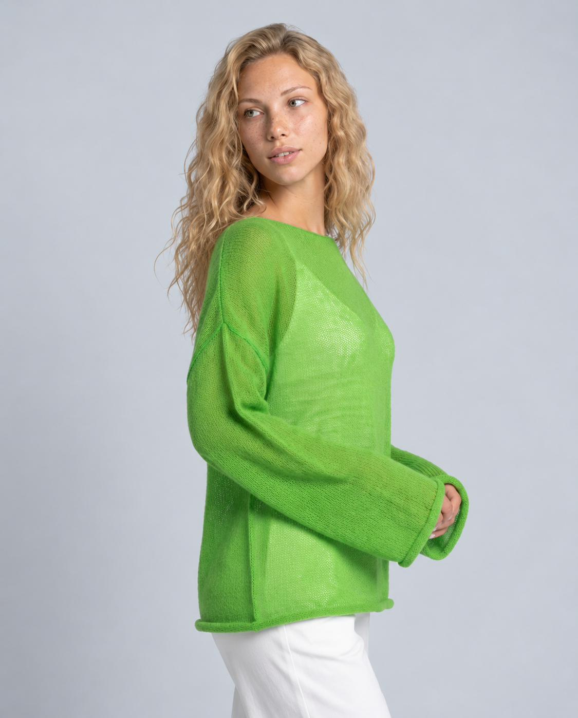 Mabel | Cropped Bell Sleeve Knit Jumper