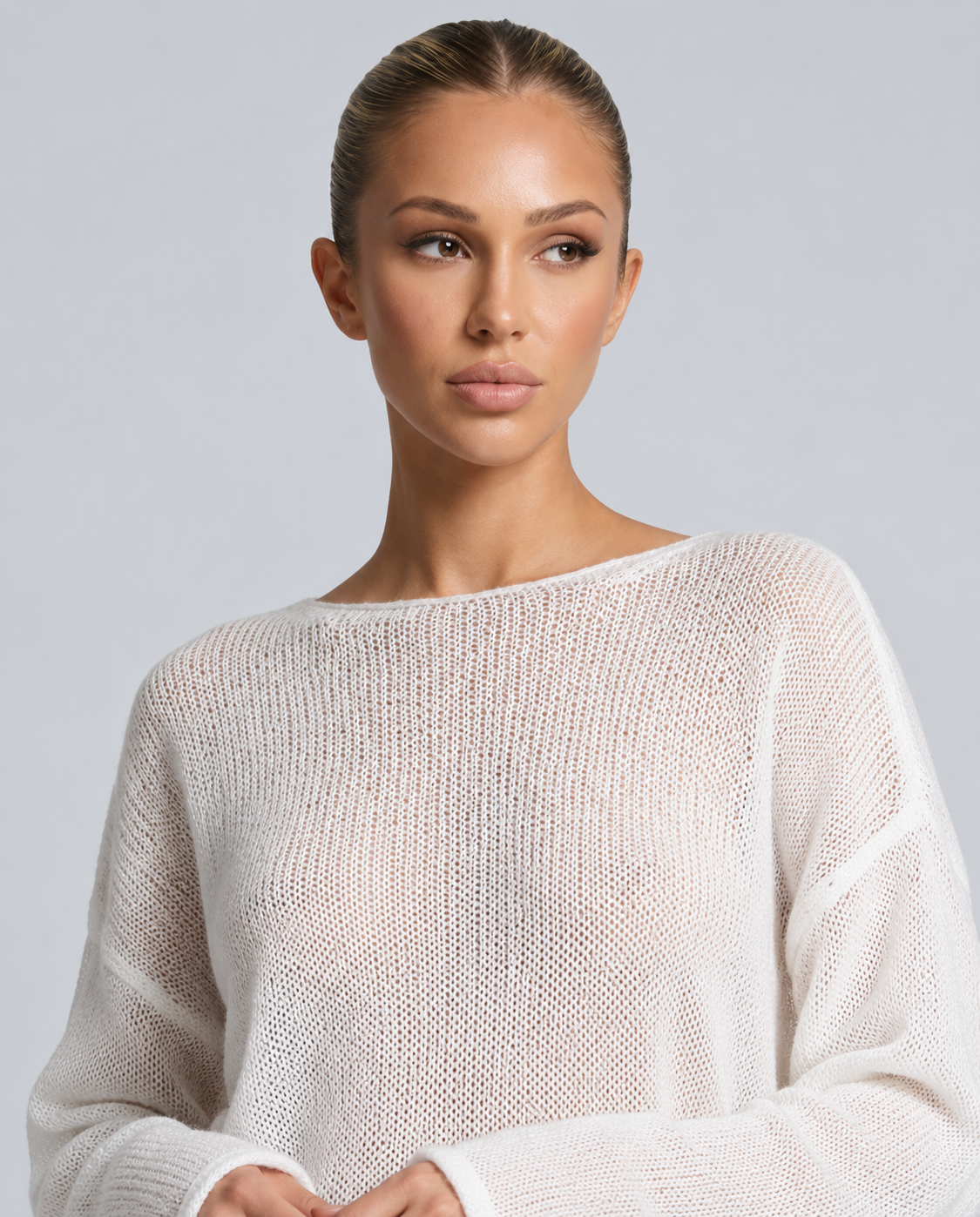 Mabel | Cropped Bell Sleeve Knit Jumper