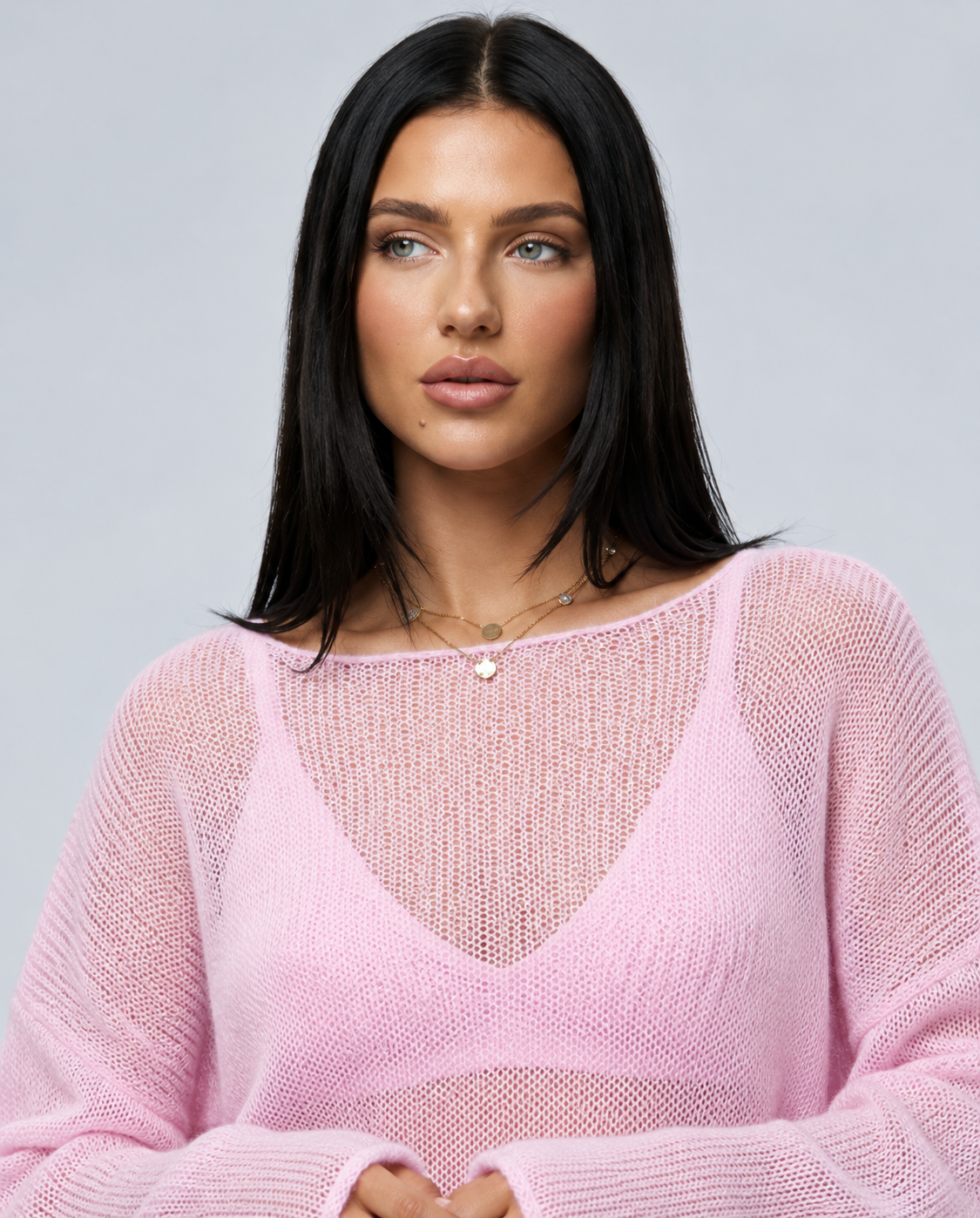 Mabel | Cropped Bell Sleeve Knit Jumper