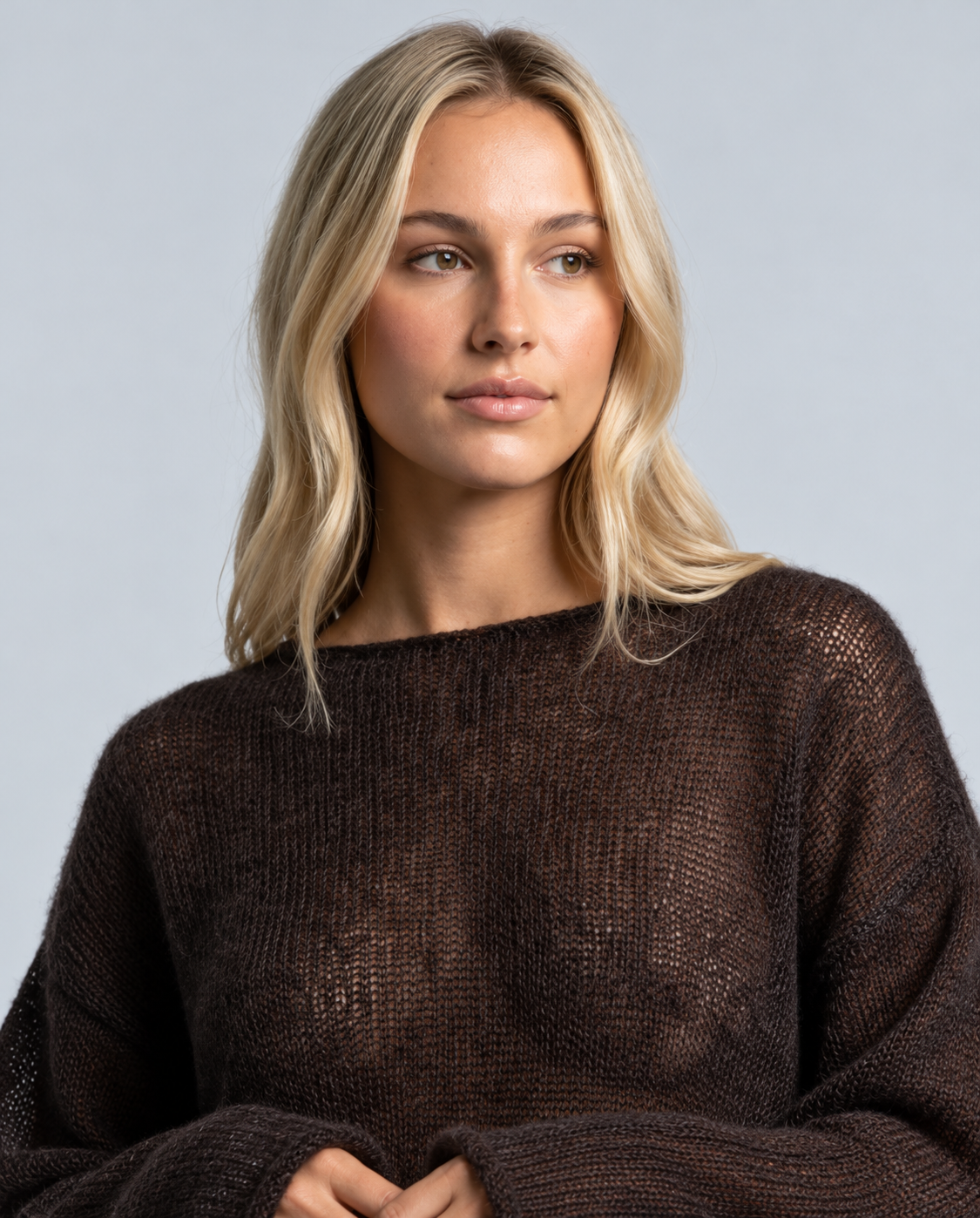 Mabel | Cropped Bell Sleeve Knit Jumper