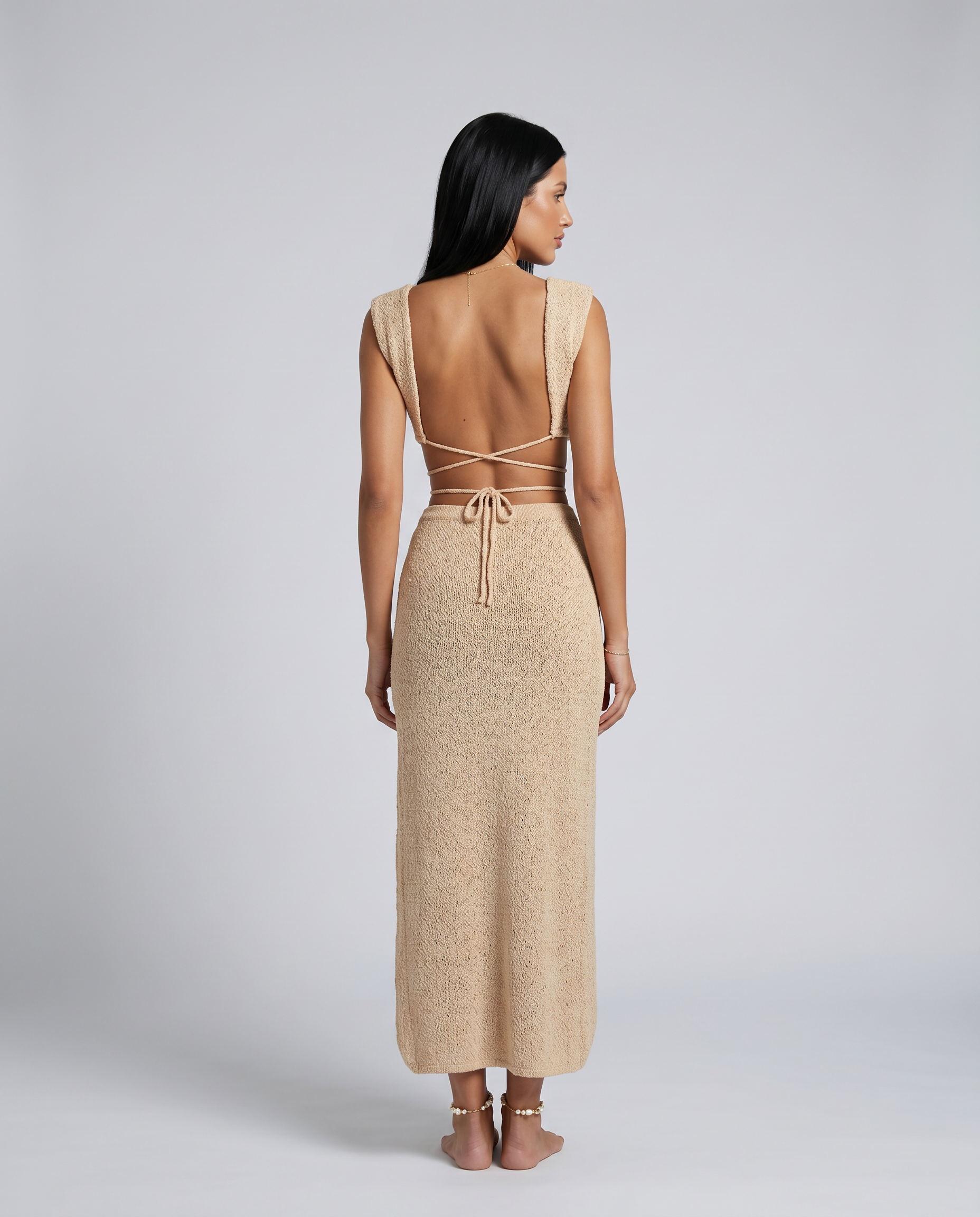 Lydia | Two-Piece Maxi Cover-Up Set with Wrap Skirt