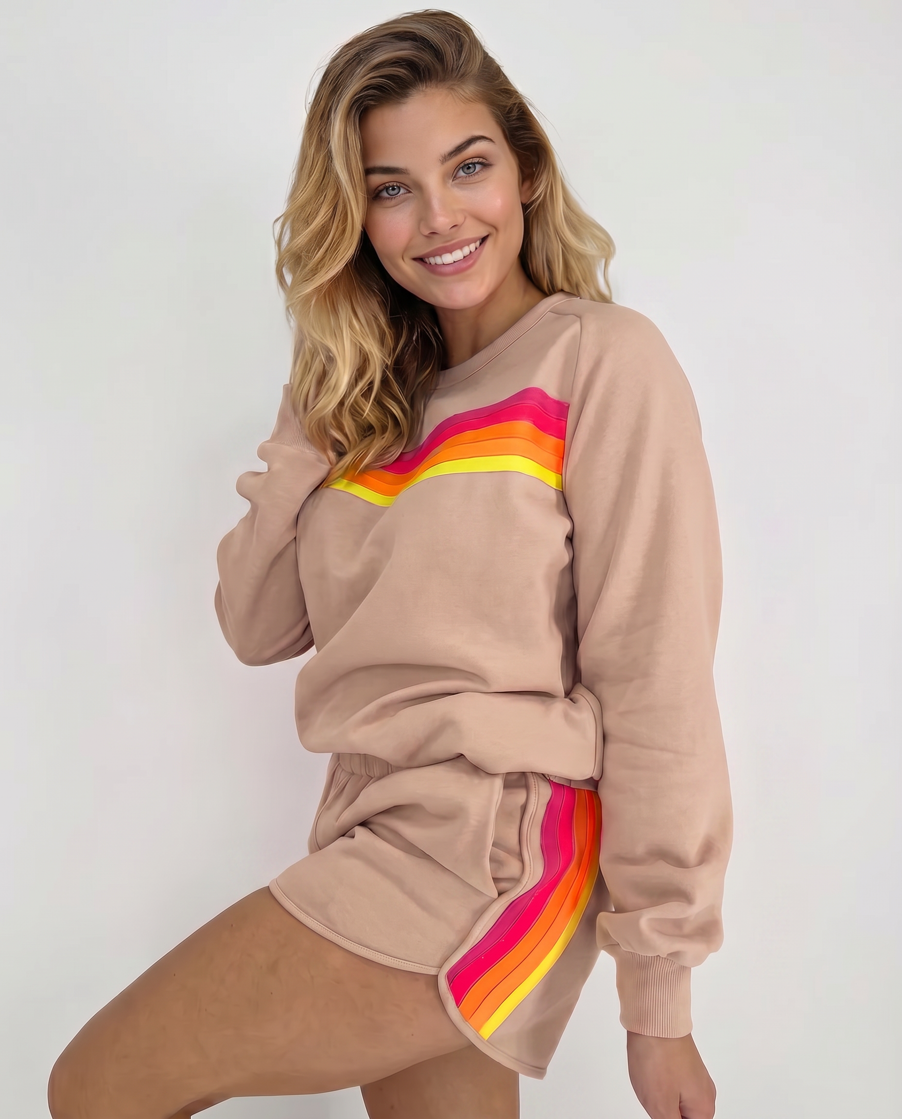 Stacey | Two-Piece Set with Sweatshirt and Shorts