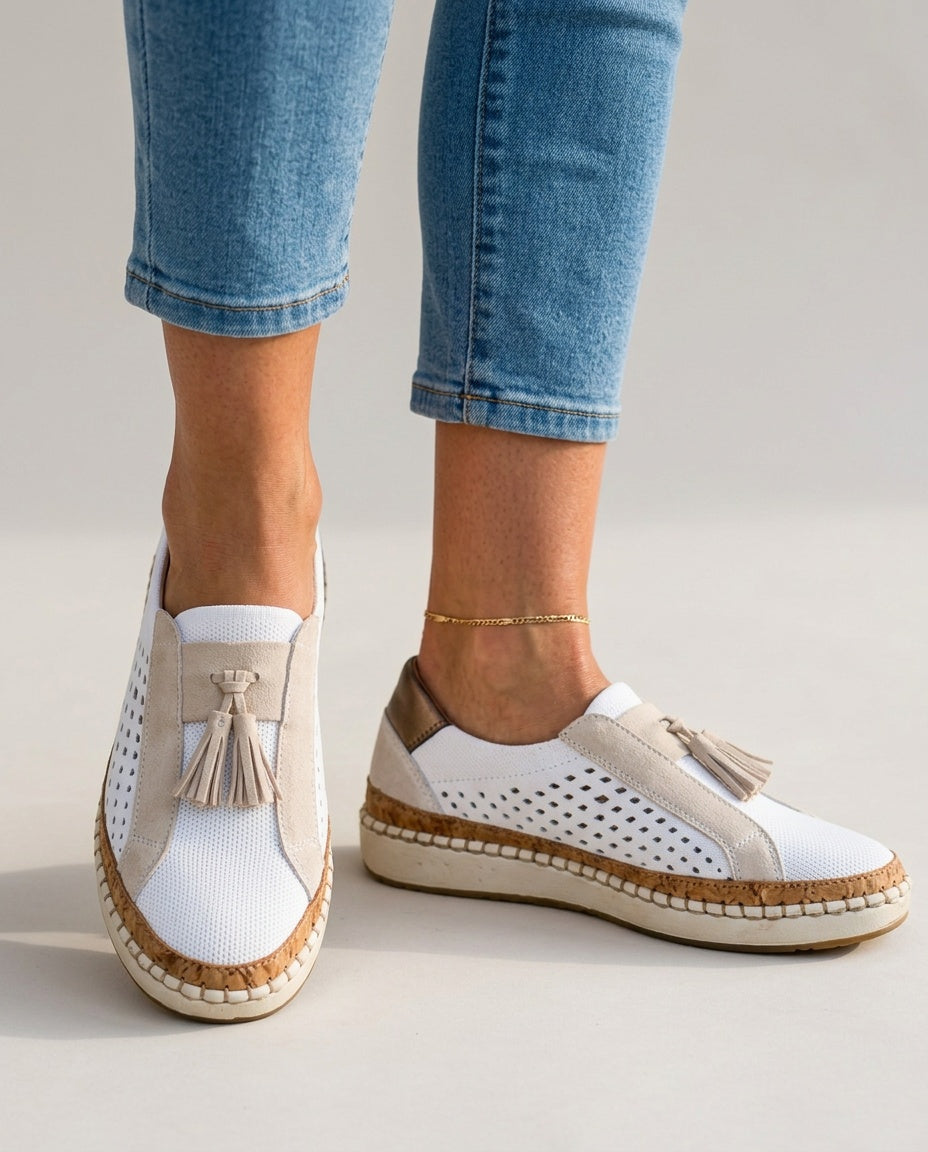 Leticia | Knit Cushioned Sole Slip-On Shoes
