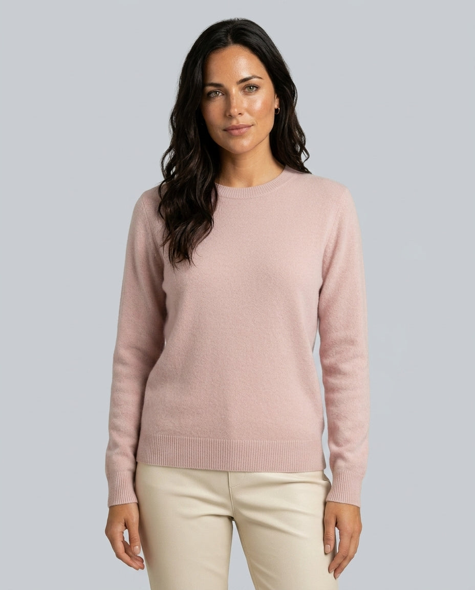 Kennedy | Ribbed Classic Crewneck Cashmere Jumper