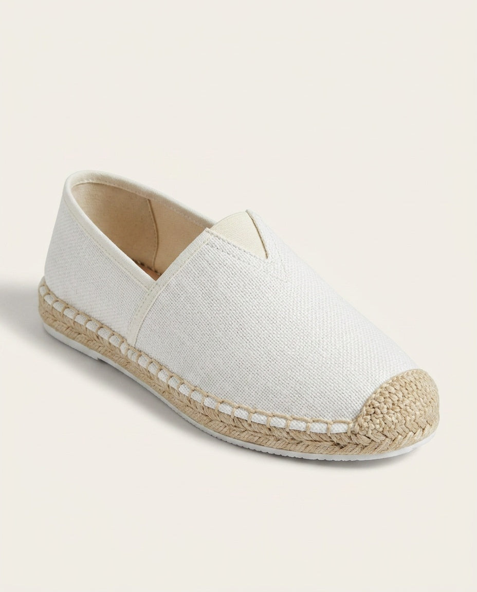 Nina | Flat Slip-On Canvas Espadrilles