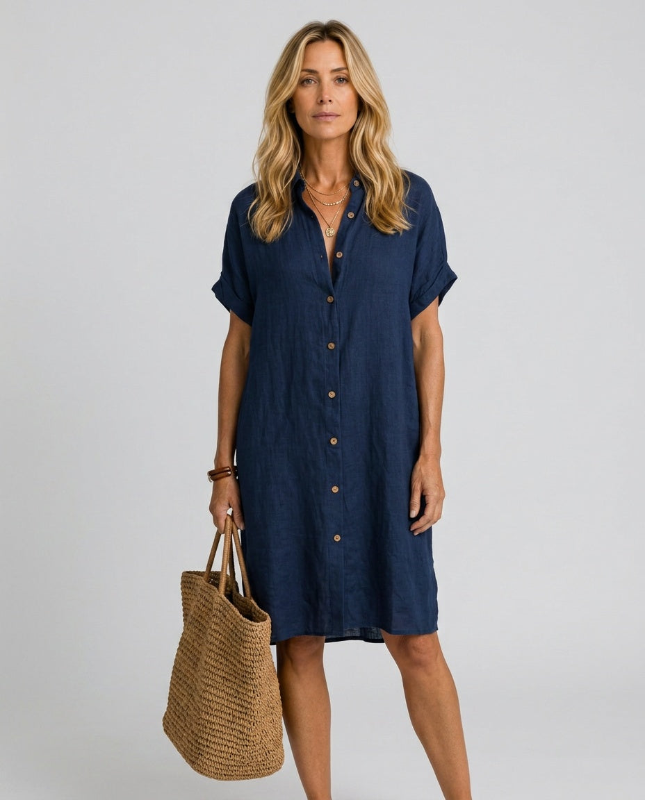 Ondine | Relaxed Fit Shirt Midi Dress