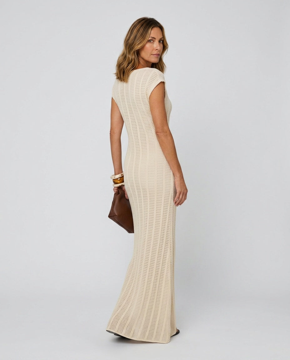 Bianca | One-Shoulder Knit Maxi Dress