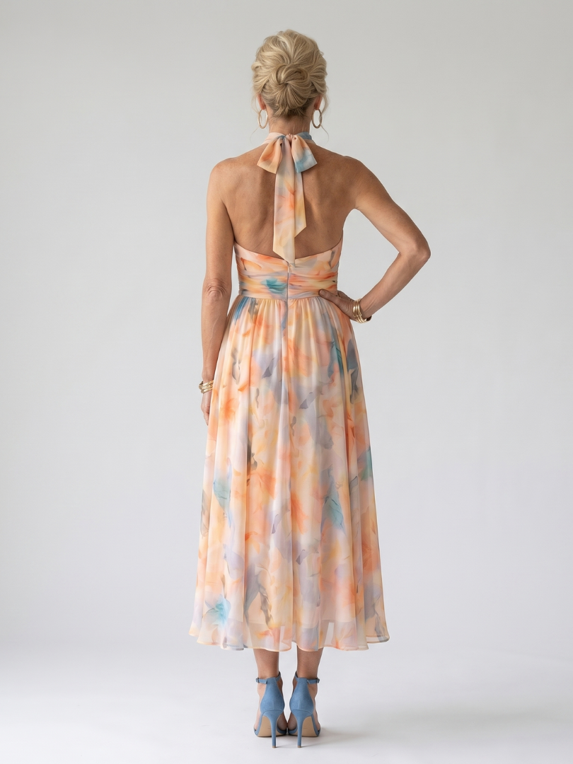 Mia | Soft Halter Midi Dress