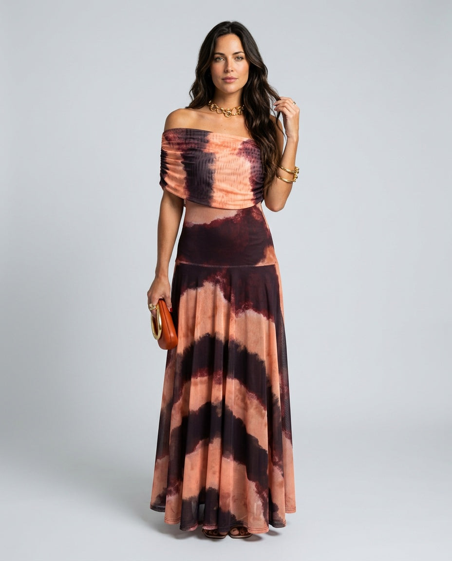 Saskia | One-Shoulder Pleated Maxi Dress