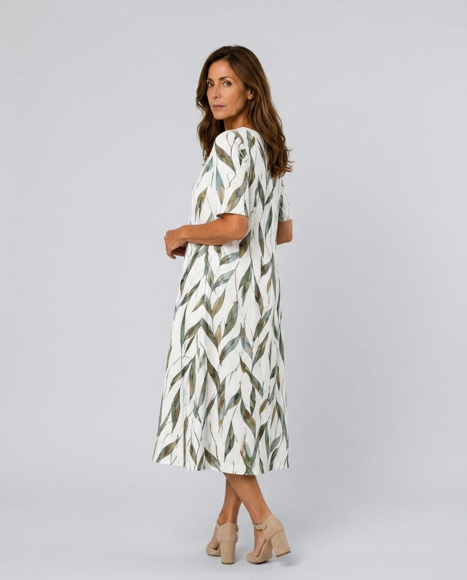 Marina | Floral Print Midi Dress