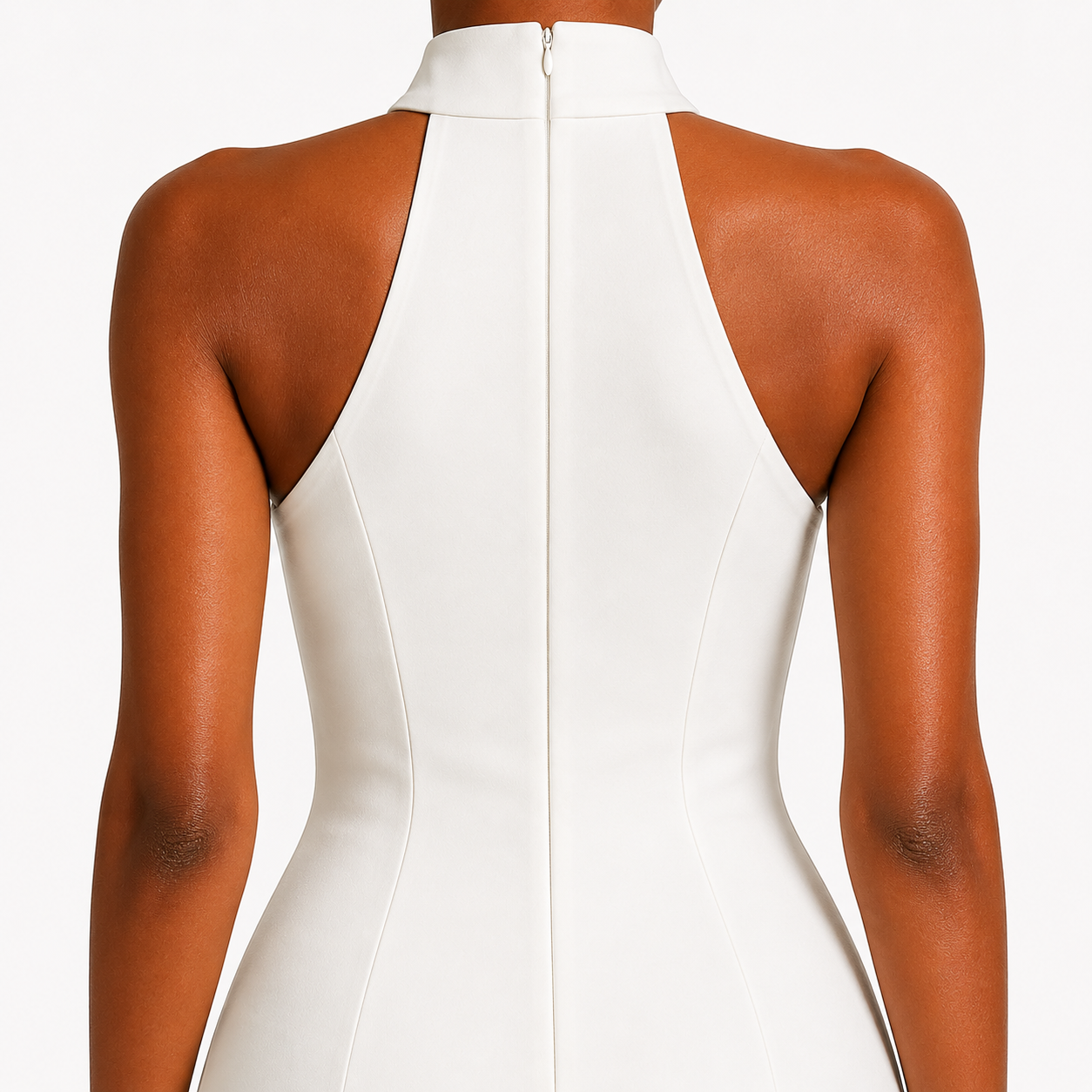 Cleona | Mock Neck Bodycon Midi Dress