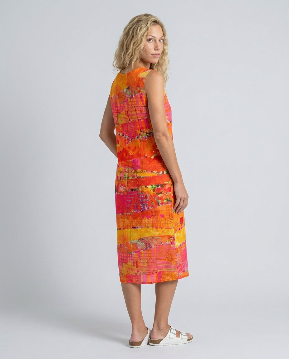 Orla | Painted Print Midi Dress