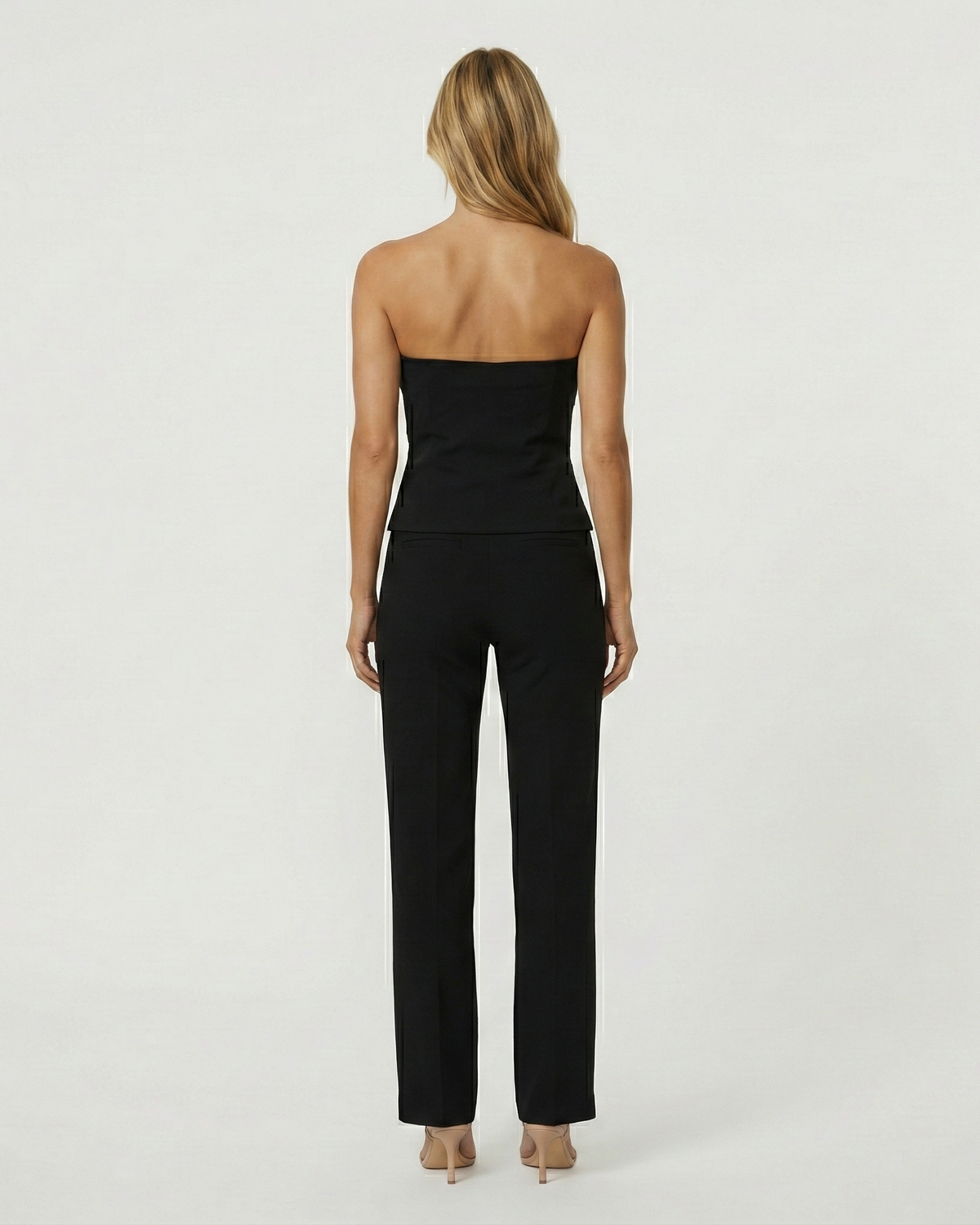 Ada | Strapless Ruched Cropped Top