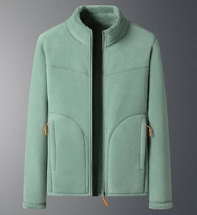 Valentina | Long Sleeve Zip Pocket Fleece Jacket