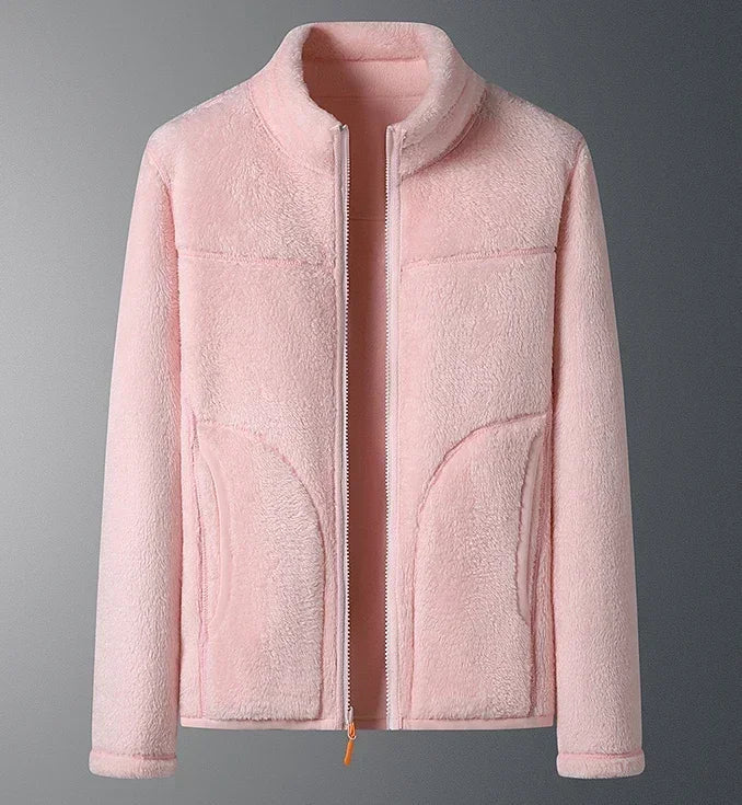 Valentina | Long Sleeve Zip Pocket Fleece Jacket