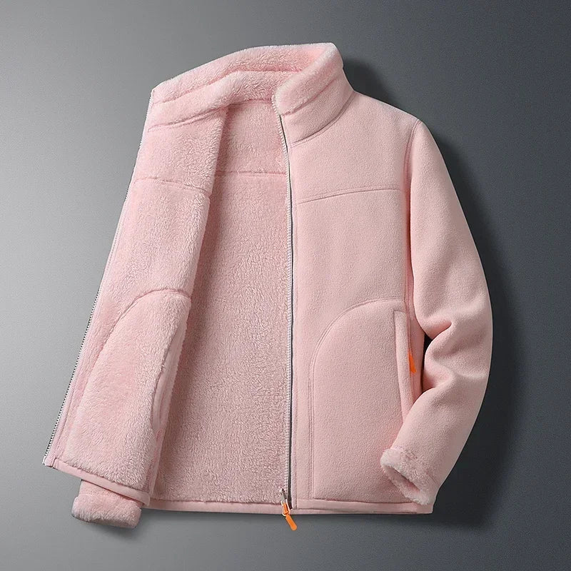 Valentina | Long Sleeve Zip Pocket Fleece Jacket