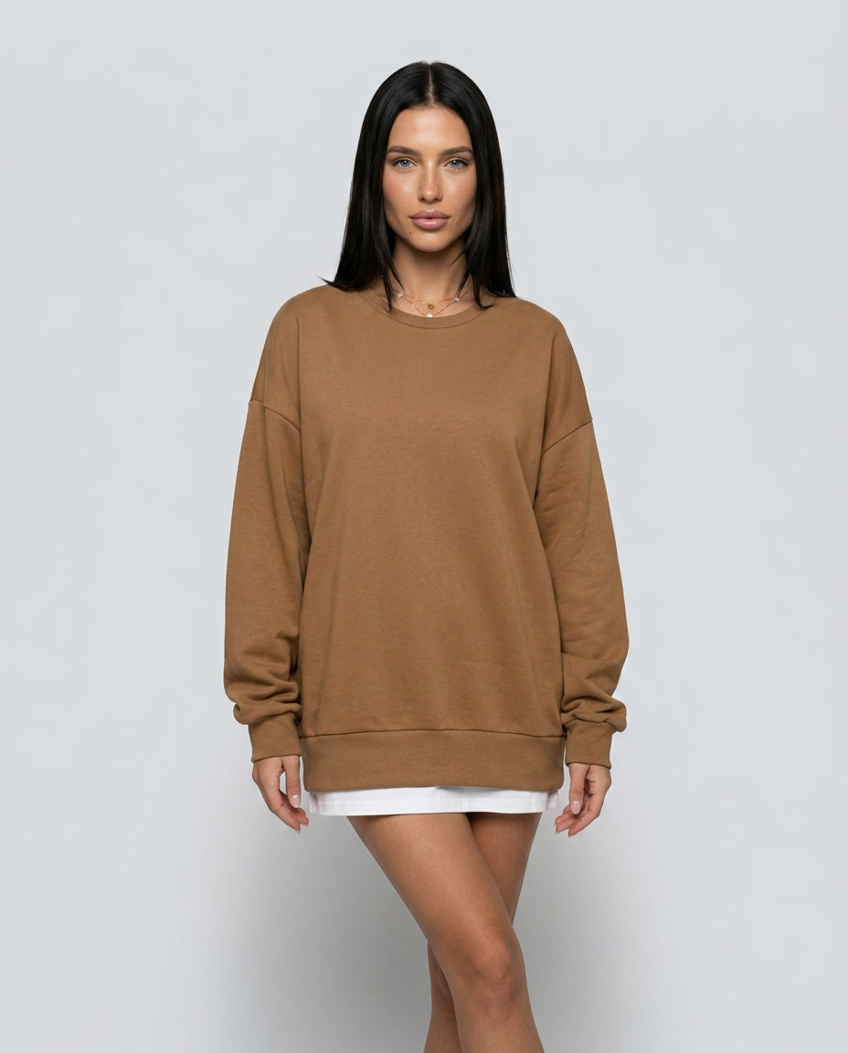Camila | Oversized Crew Neck Sweatshirt