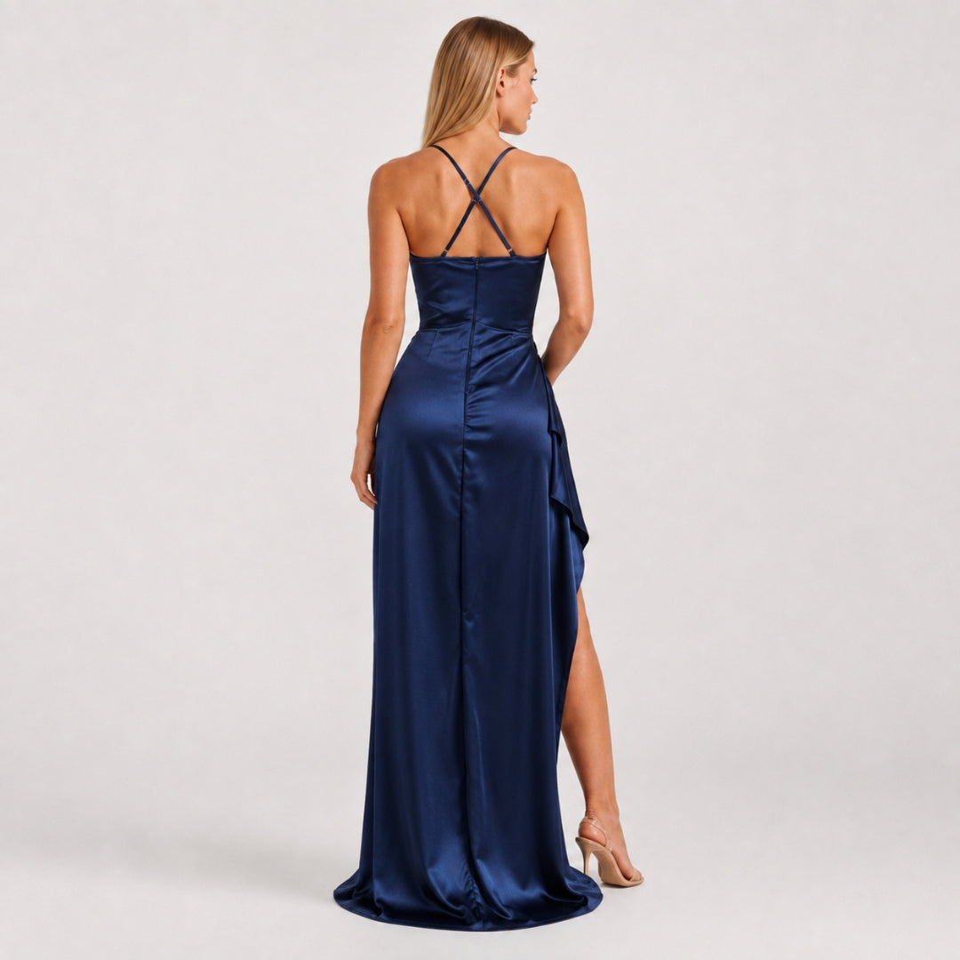 Vivienne | Ruched Silky Soft Bodycon Maxi Dress