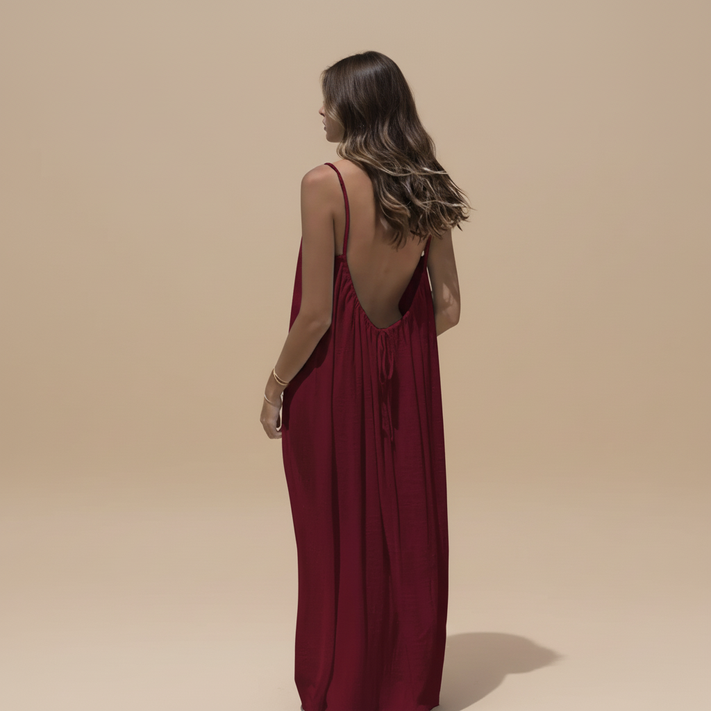 Isabela | Loose Fit Spaghetti Strap Maxi Dress