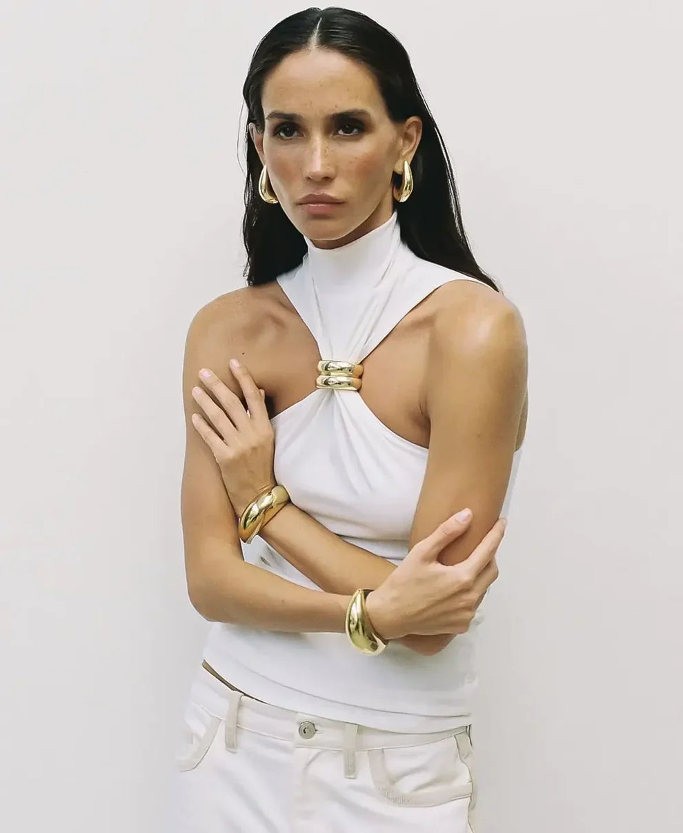 Hazel | Ring Detail Sleeveless Tank Top