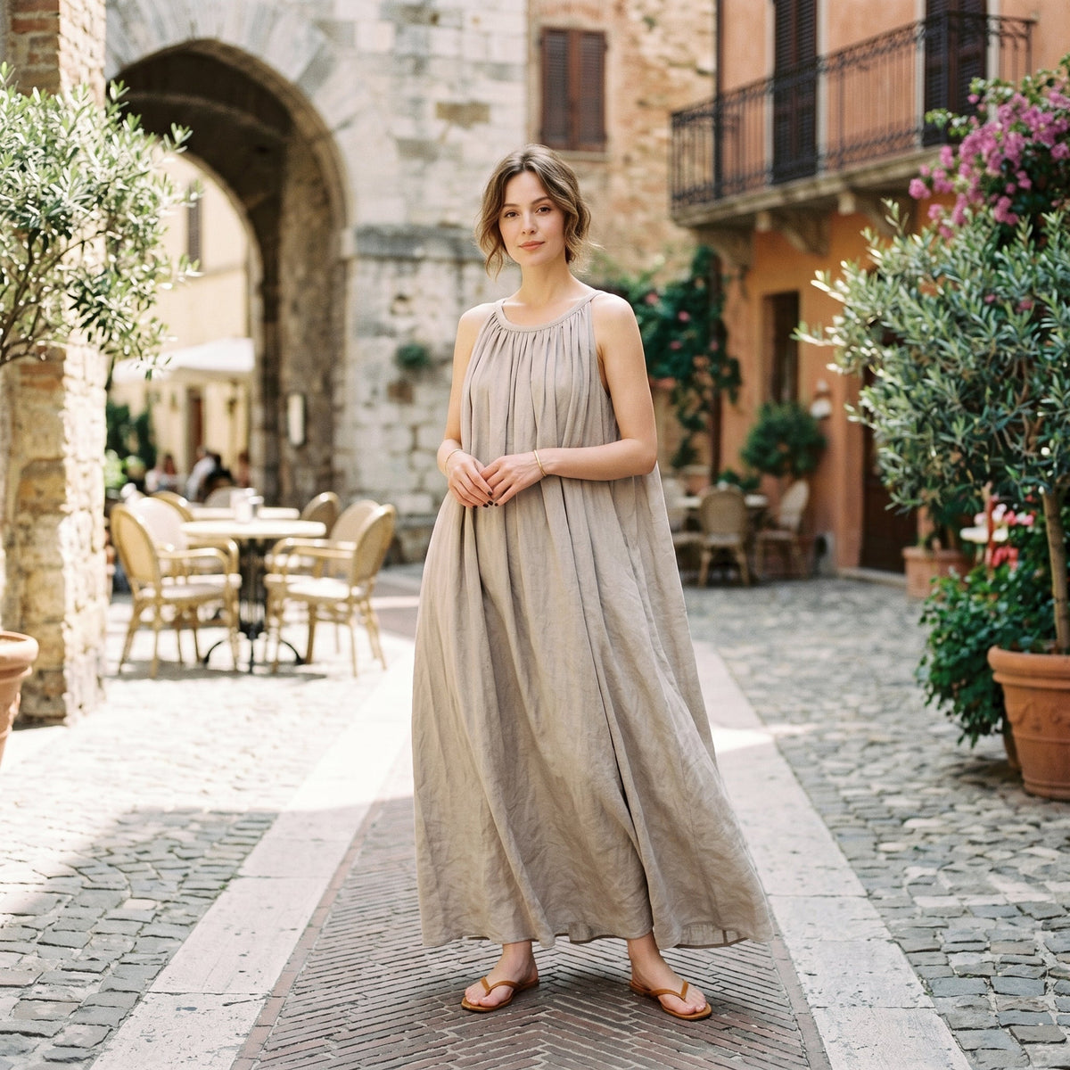 Savannah | Relaxed Fit Vintage Floral Maxi Dress