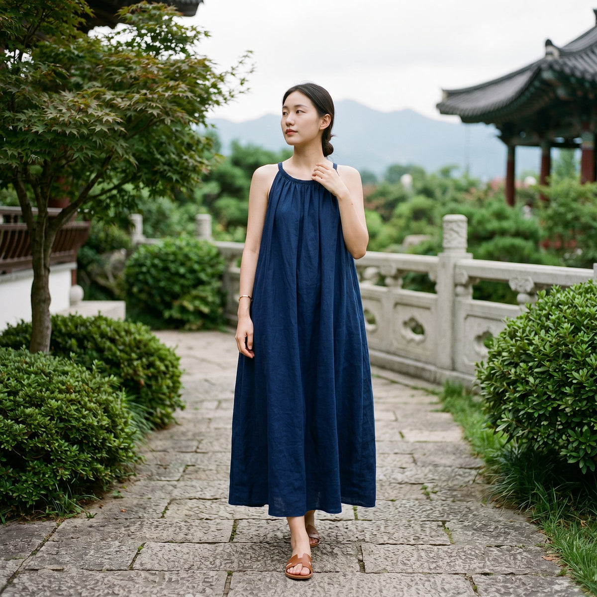 Savannah | Relaxed Fit Vintage Floral Maxi Dress