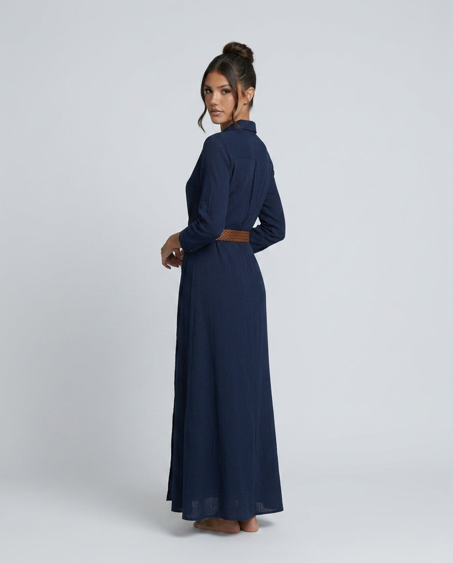 Kinsley | Ruched Stretch Bodycon Maxi Dress