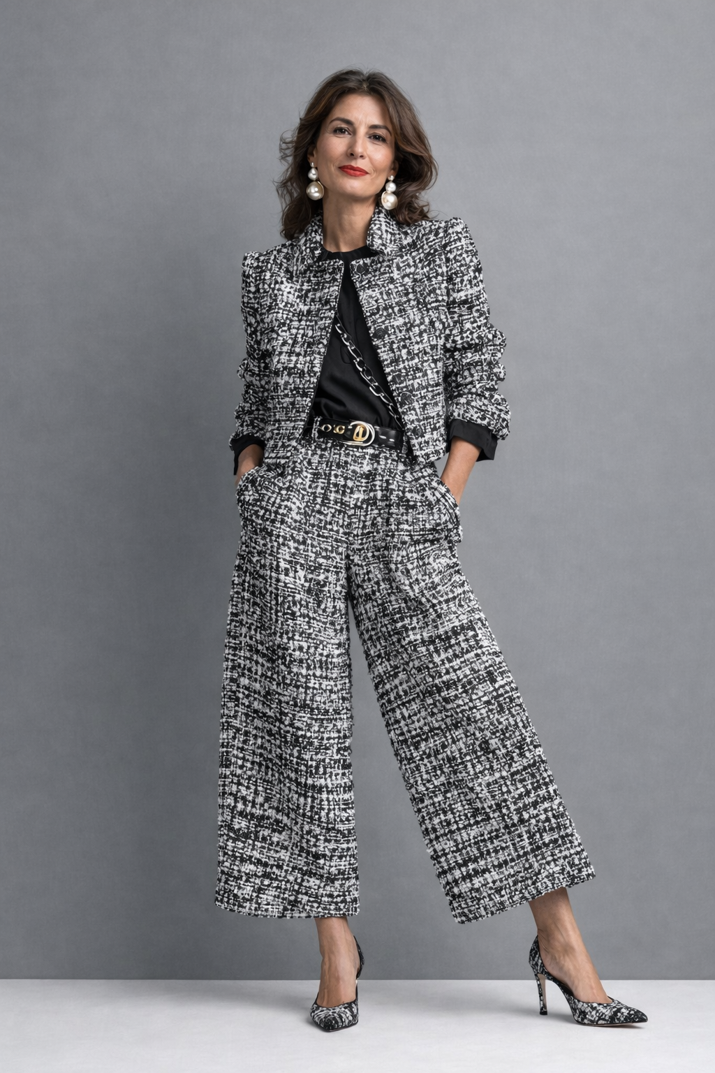 Alejandra | Tweed-Look Office Co-ord Set