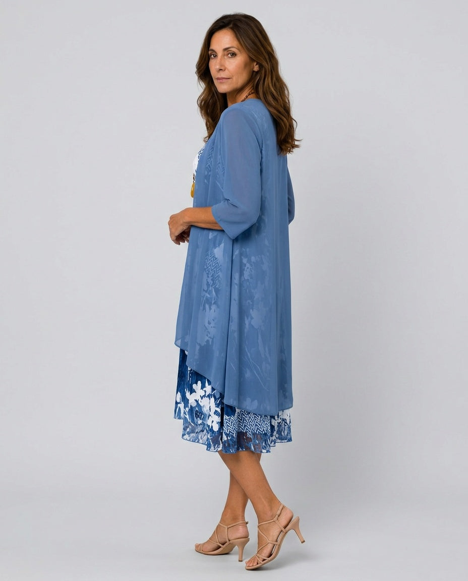 Isolde | Layered Breezy Midi Dress