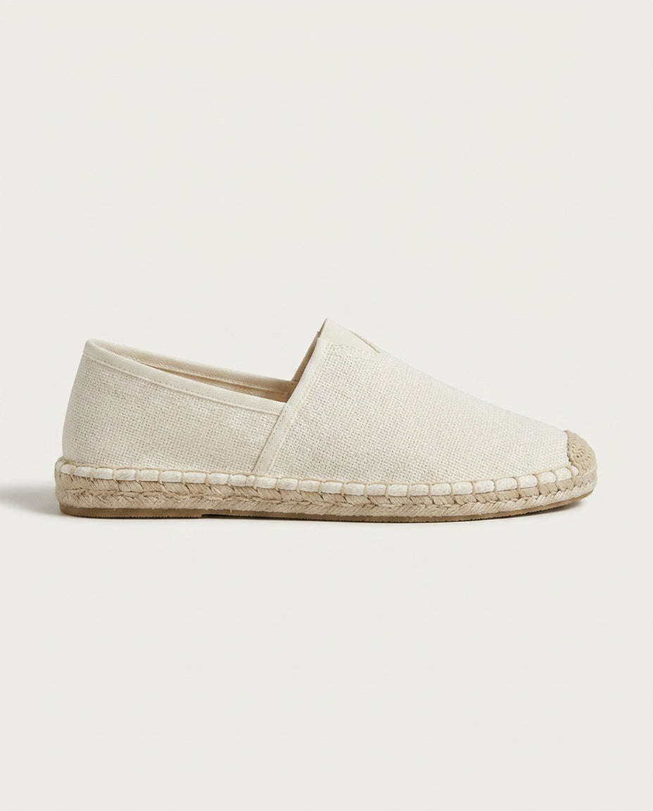 Nina | Flat Slip-On Canvas Espadrilles