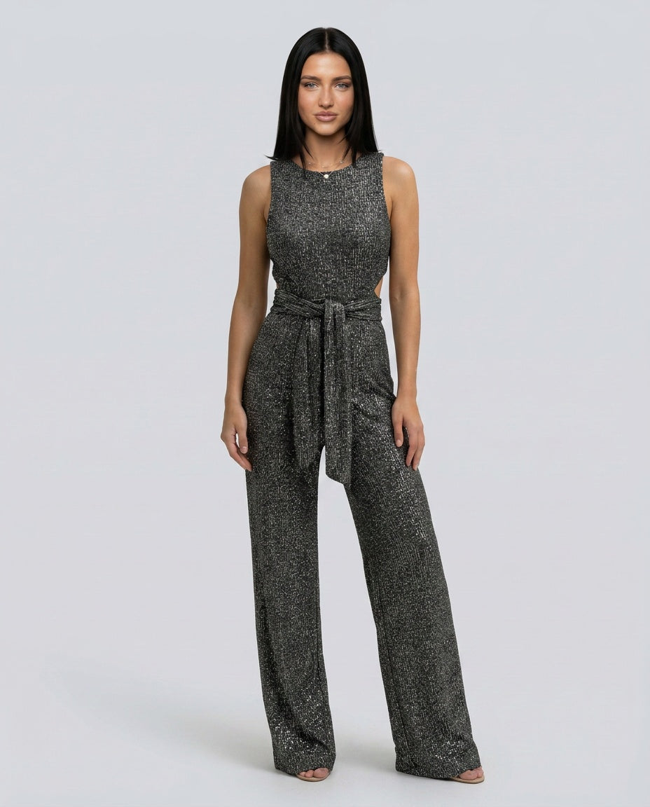 Frankie | Sequin Wide-Leg Evening Jumpsuit