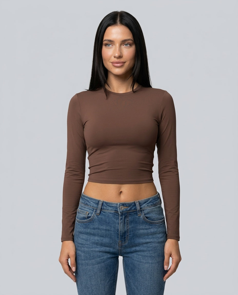 Harlow | Sleeveless Cropped Shaping Active Top