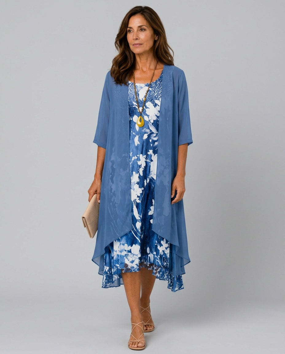 Isolde | Layered Breezy Midi Dress