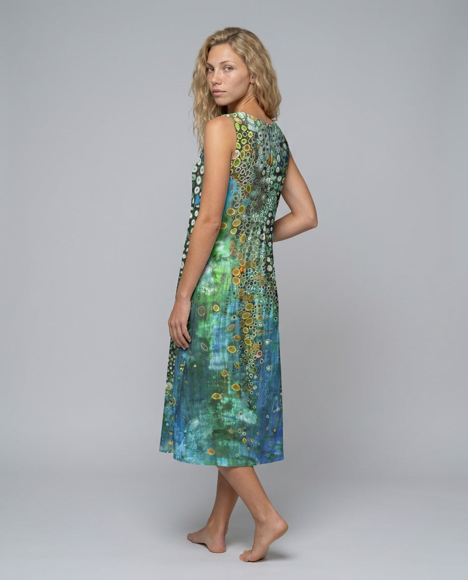 Sloane | Mosaic Print Midi Dress