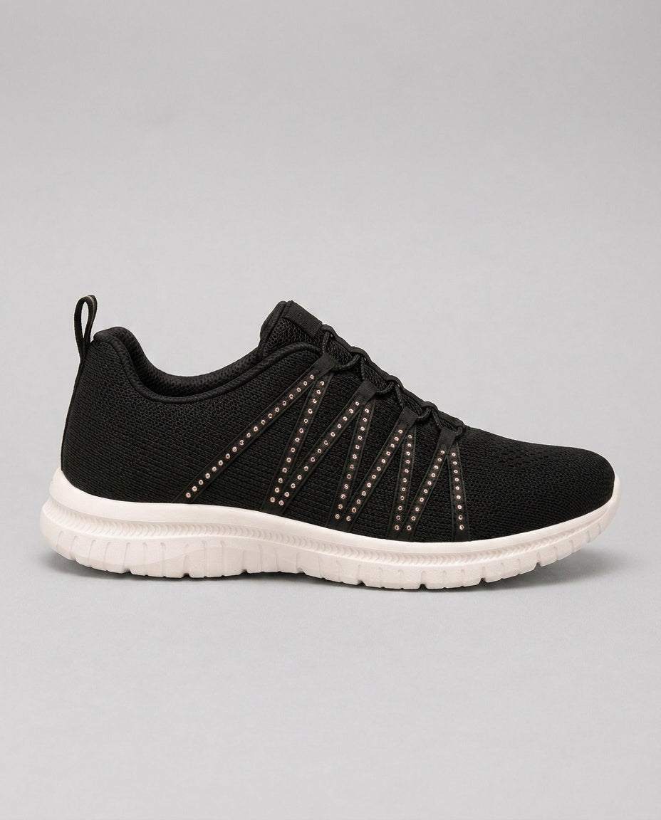 Maeve | Lightweight Sparkle Knit Slip-On Trainers