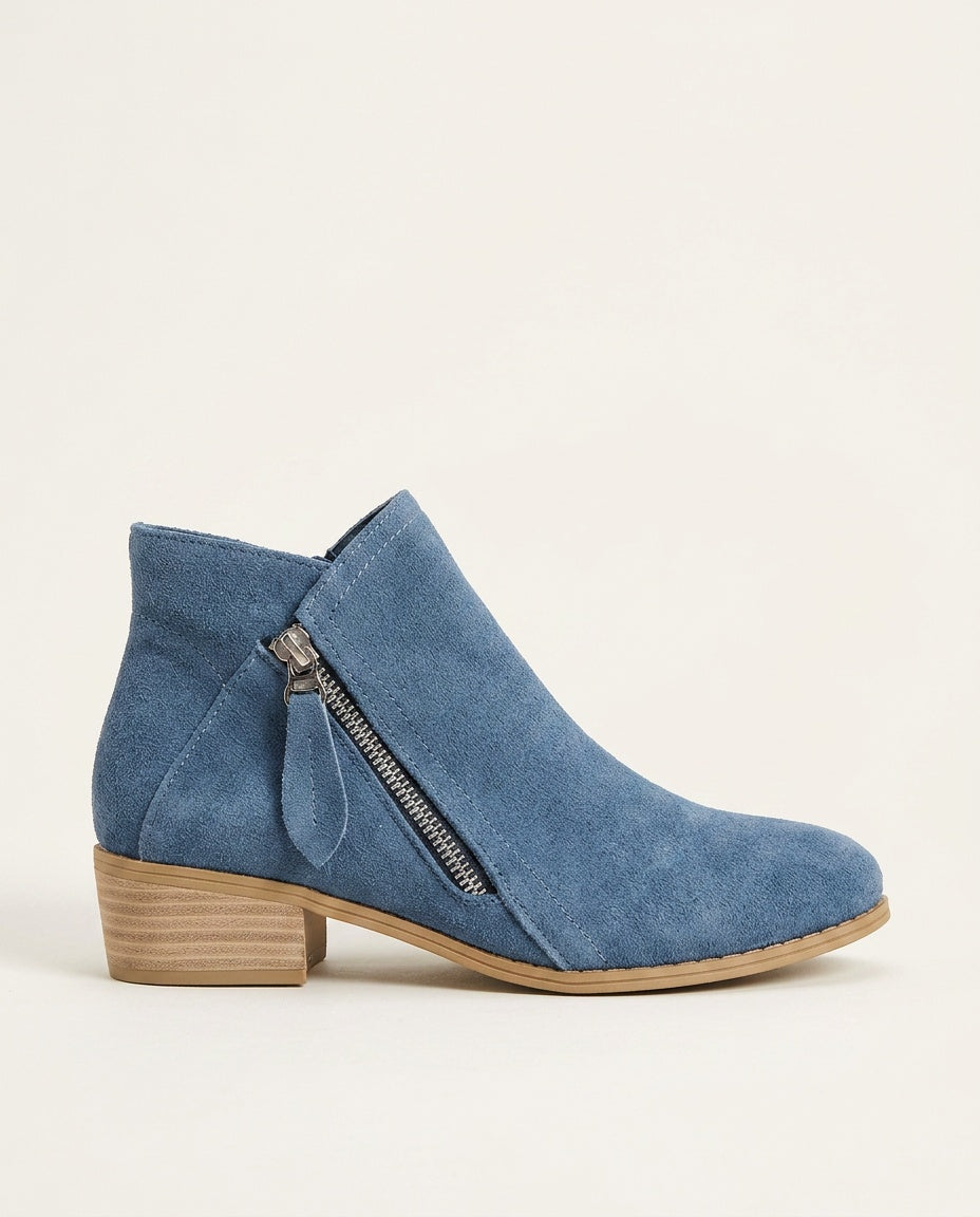 Mariana | Cushioned Footbed Zip Ankle Boots