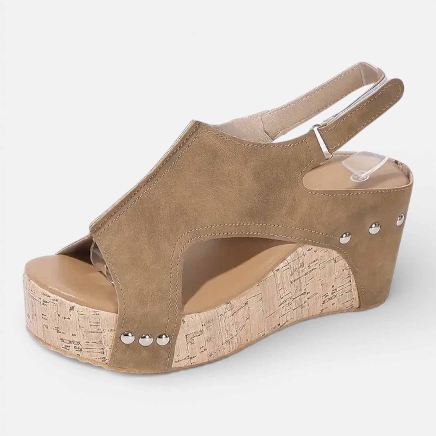 Aurelia | Cushioned Platform Wedge Open Toe Sandals