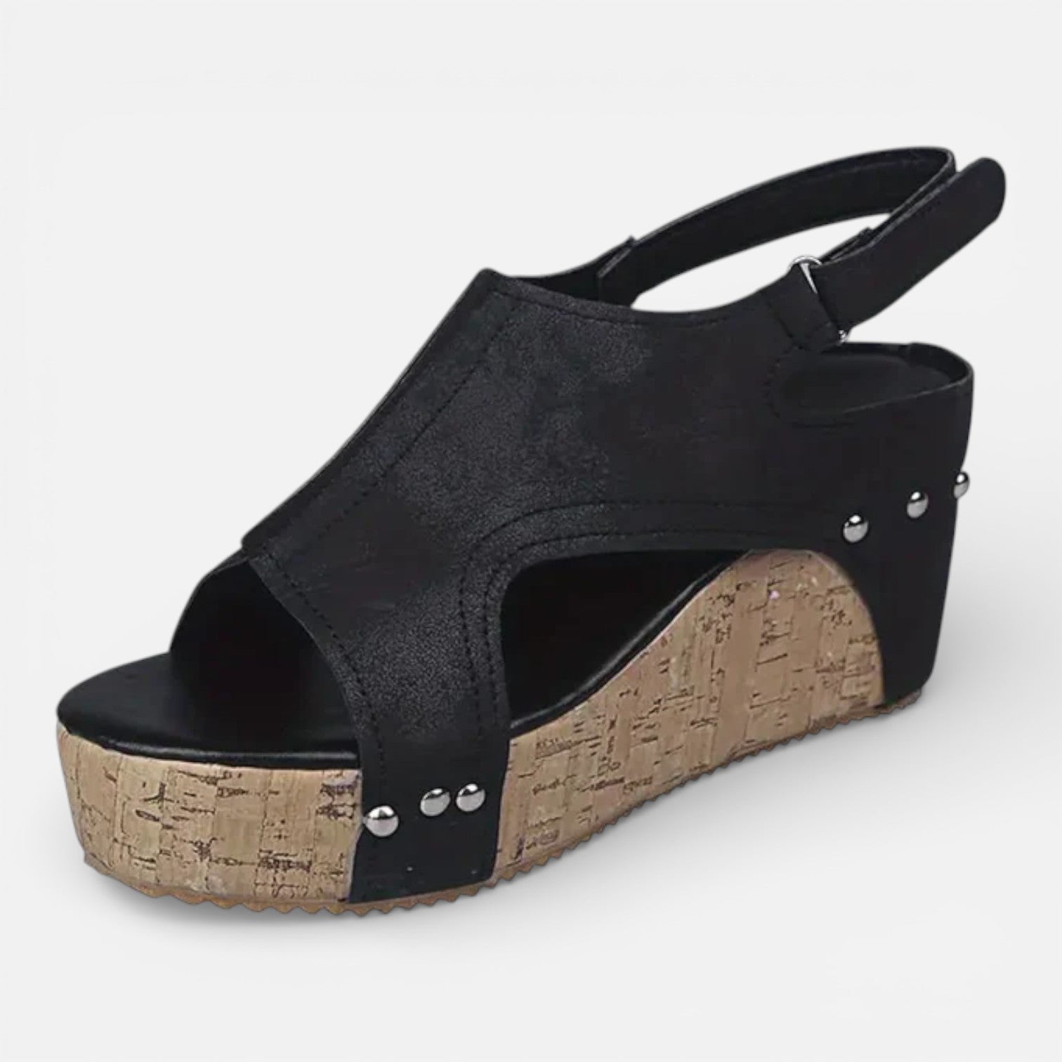 Aurelia | Cushioned Platform Wedge Open Toe Sandals