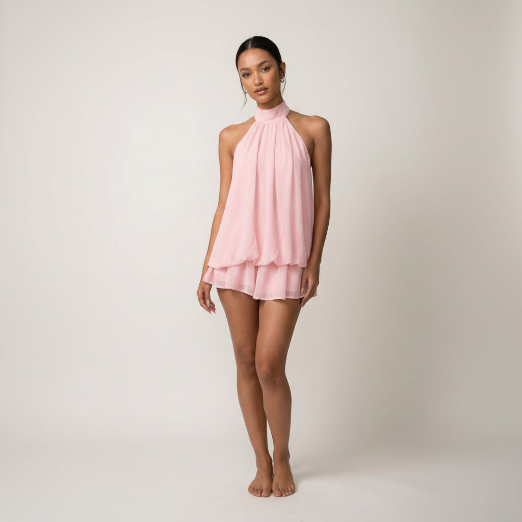 Catalina | Tie-Back Cocktail Mini Dress