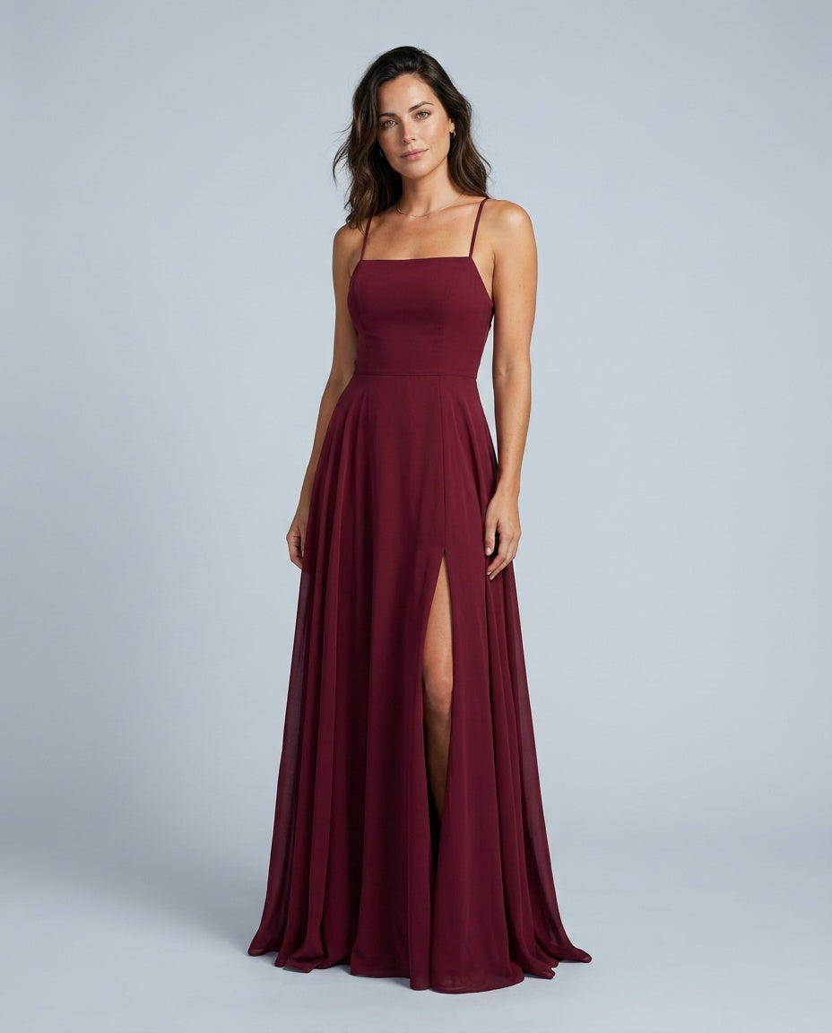 Sienna | Flowy Side Split Maxi Dress