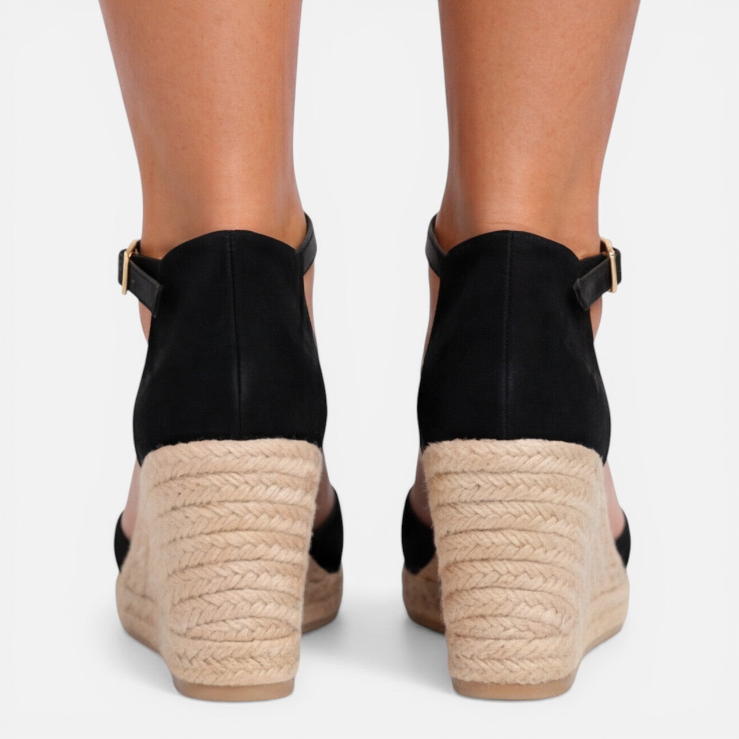 Hadley | Closed-Toe Ankle Strap Jute Wedge Espadrilles