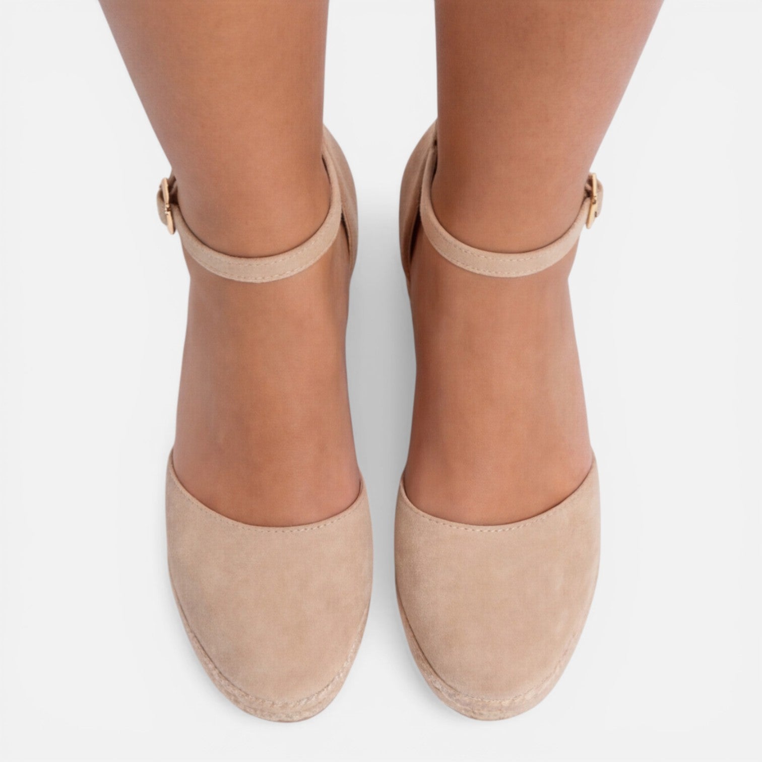 Hadley | Closed-Toe Ankle Strap Jute Wedge Espadrilles