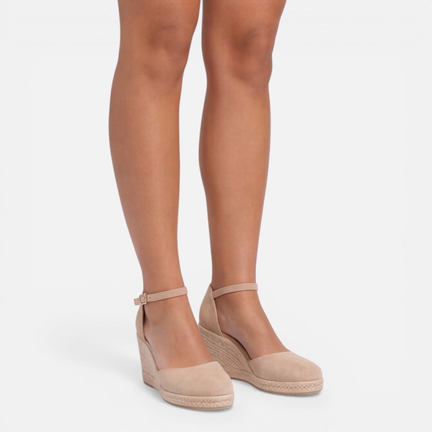 Hadley | Closed-Toe Ankle Strap Jute Wedge Espadrilles