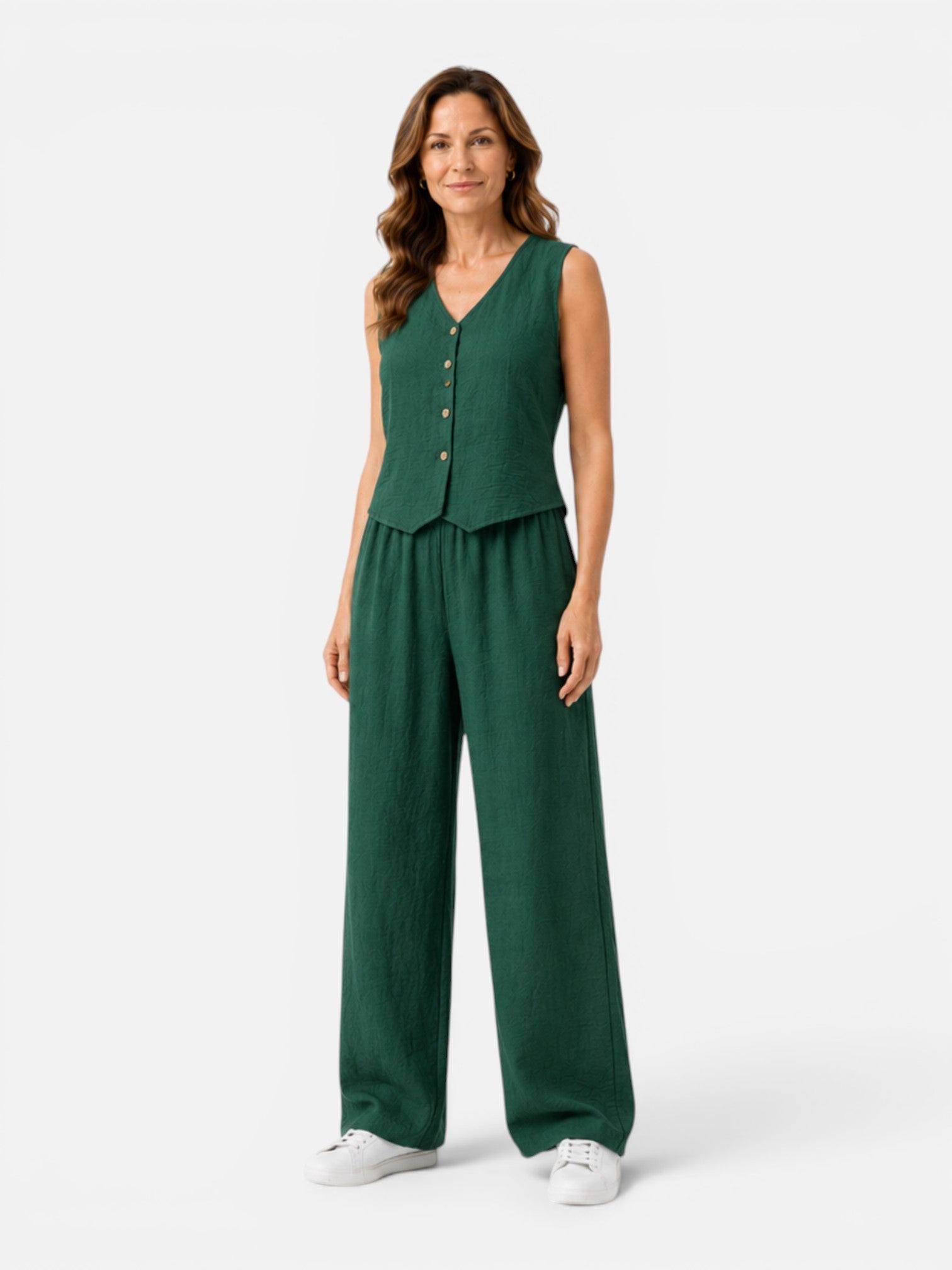 Scarlett | Lightweight Wide-Leg Two-Piece Set