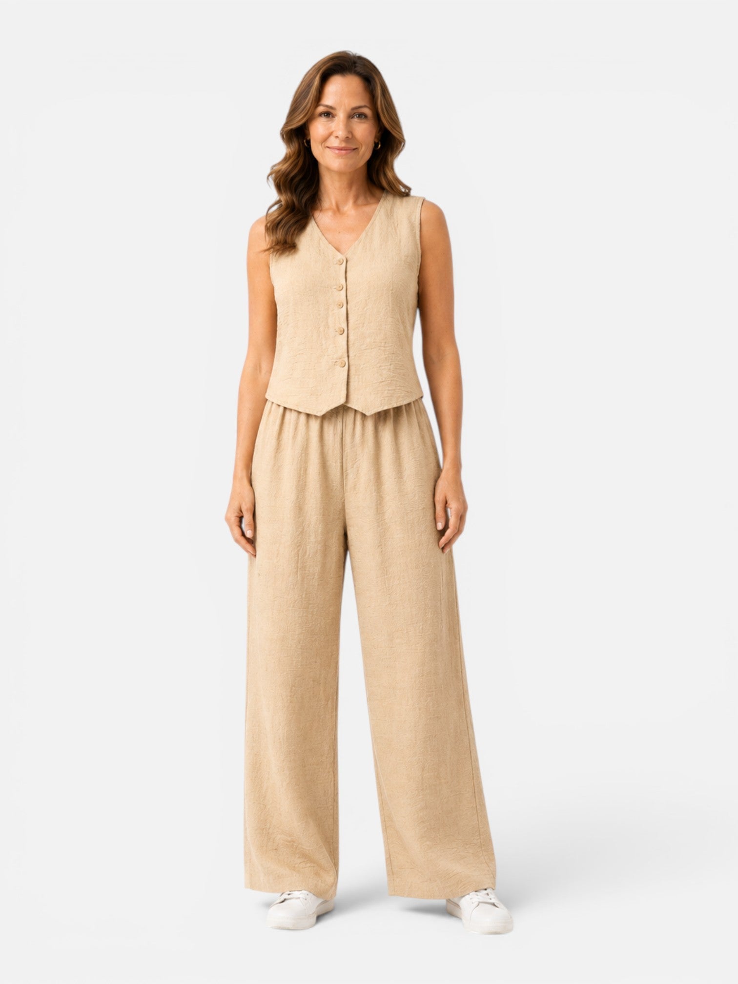 Scarlett | Lightweight Wide-Leg Two-Piece Set